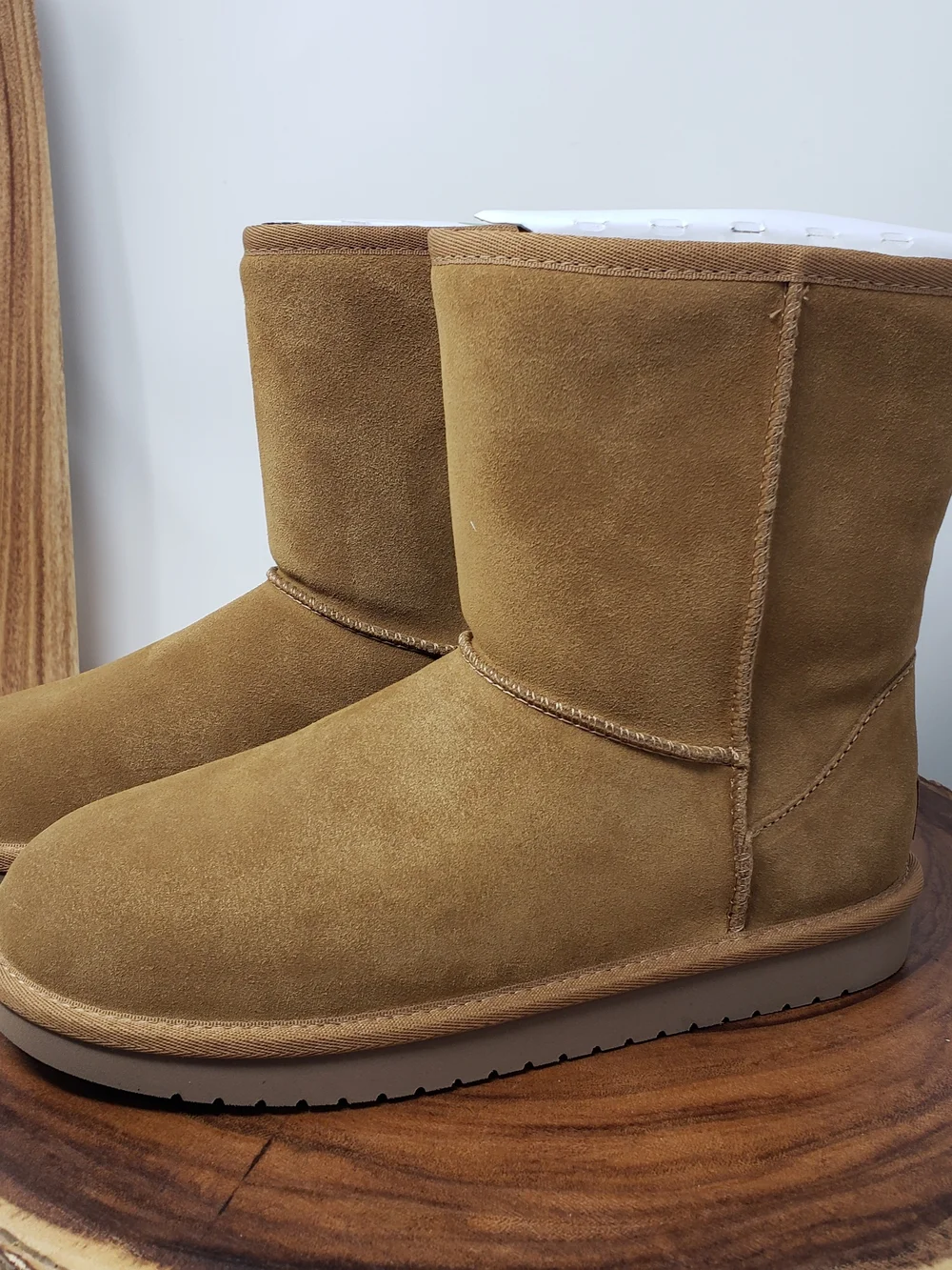 Koolaburra Tan Suede Kids Short Boots